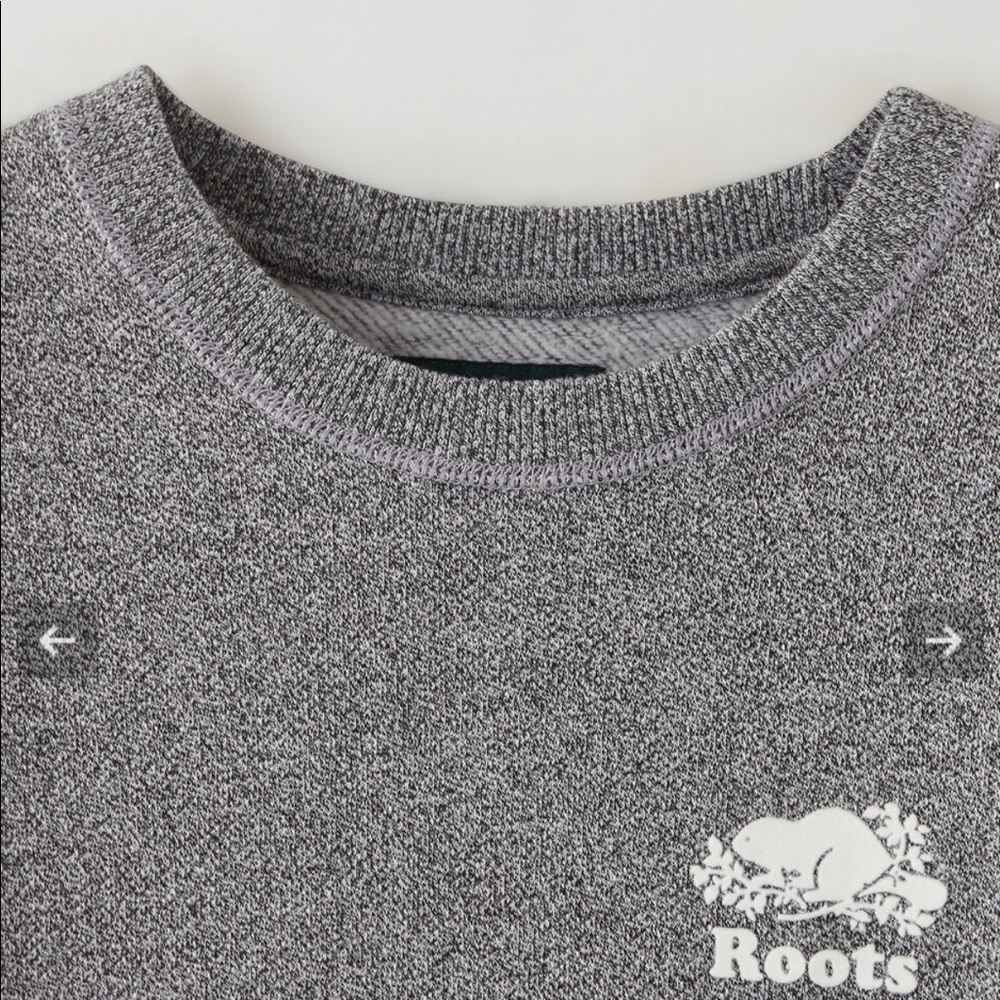 Women salt and pepper boyfriend sweatshirt